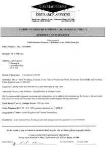 Click to view full size

Commercial Liability Insurance Schedule