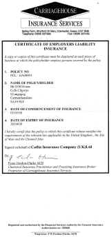 Click to view full size

Employers Liability Insurance Certificate