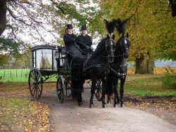 funeral horse drawn directors carriage southgate roberts funerals suffolk larger personal